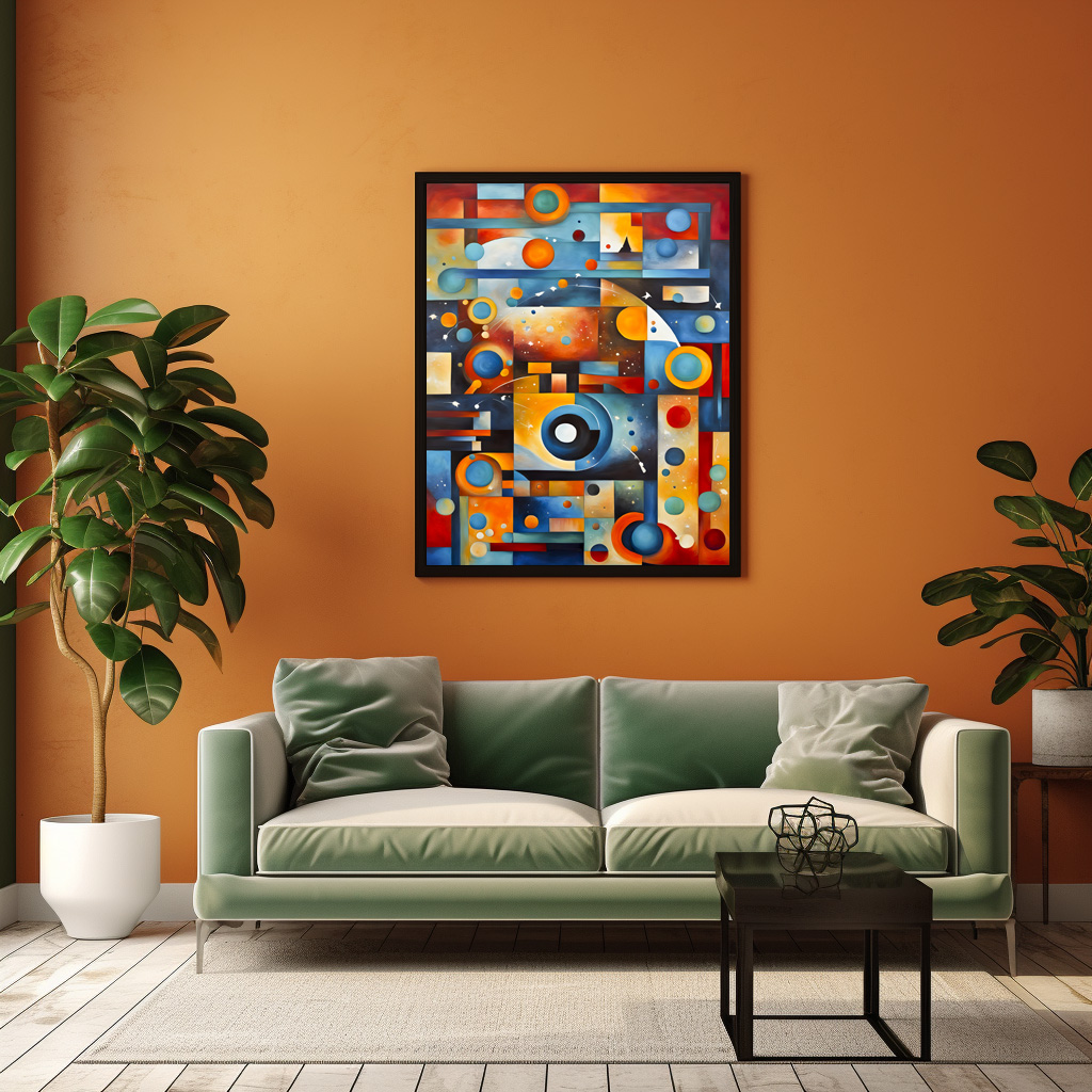 Poster: Cosmic Orbit Abstract Composition