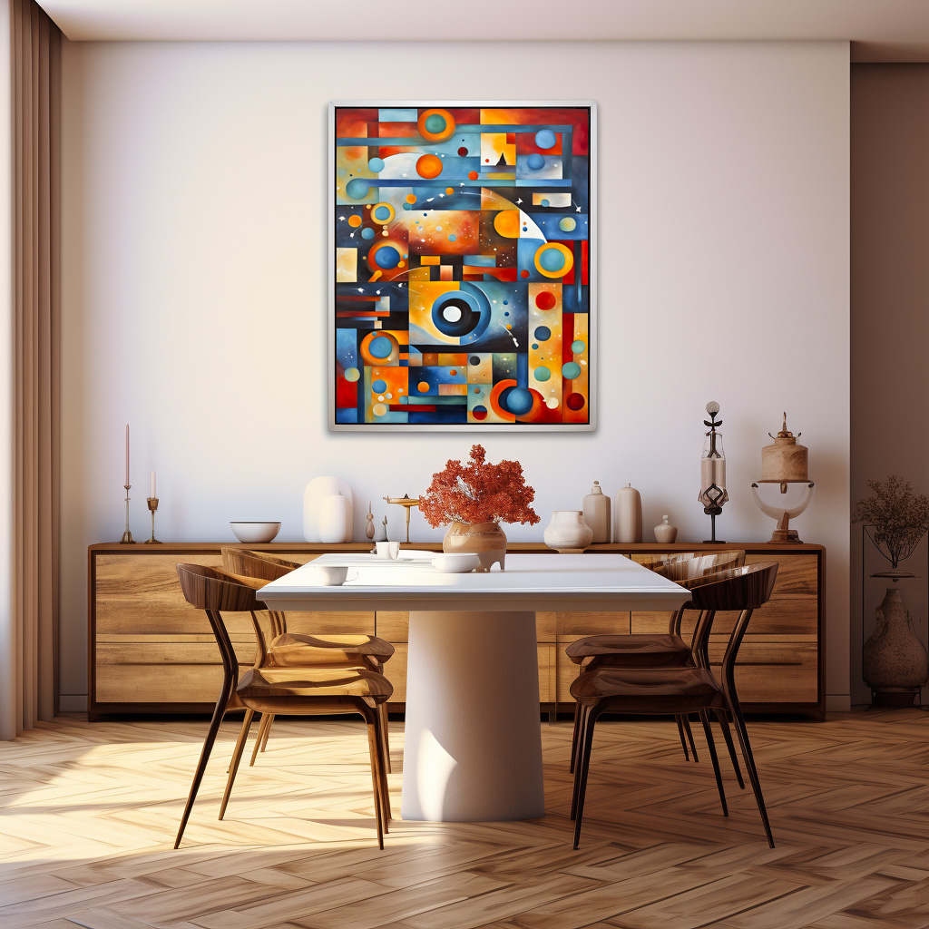 Poster: Cosmic Orbit Abstract Composition – Bild 3
