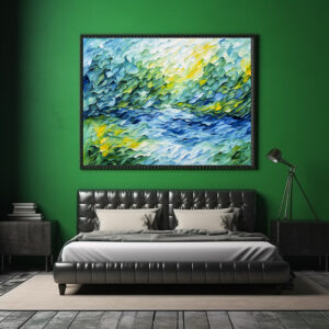 Poster: Organic Flow Wave Abstraction