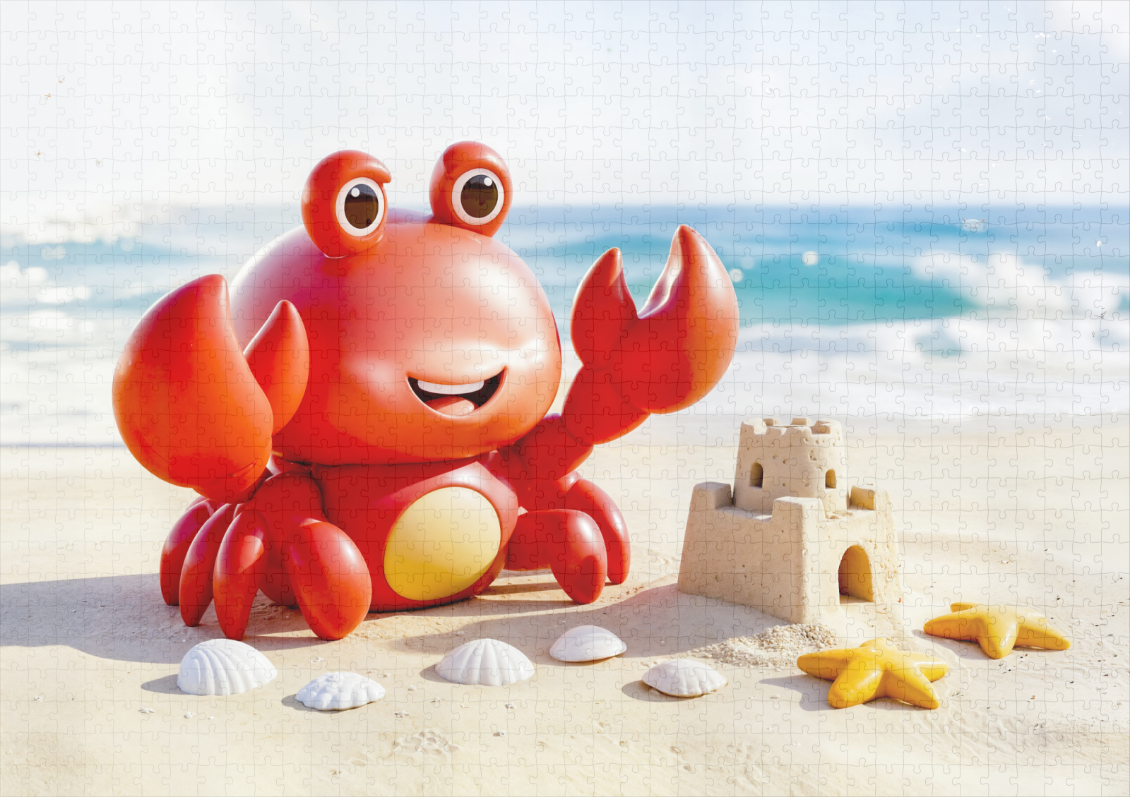 raxxa Premium-Puzzle: Cute 3D Cancer Zodiac Crab – Bild 2