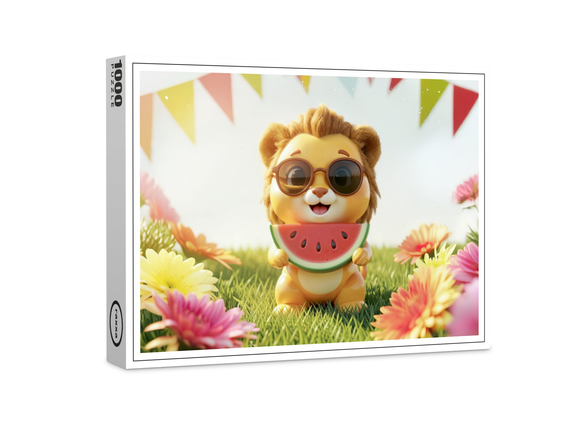 raxxa Premium-Puzzle: Cute 3D Leo Zodiac Lion
