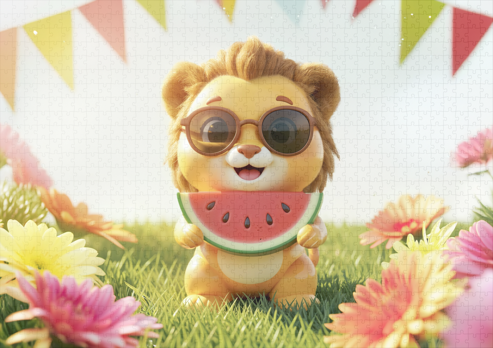 raxxa Premium-Puzzle: Cute 3D Leo Zodiac Lion – Bild 2