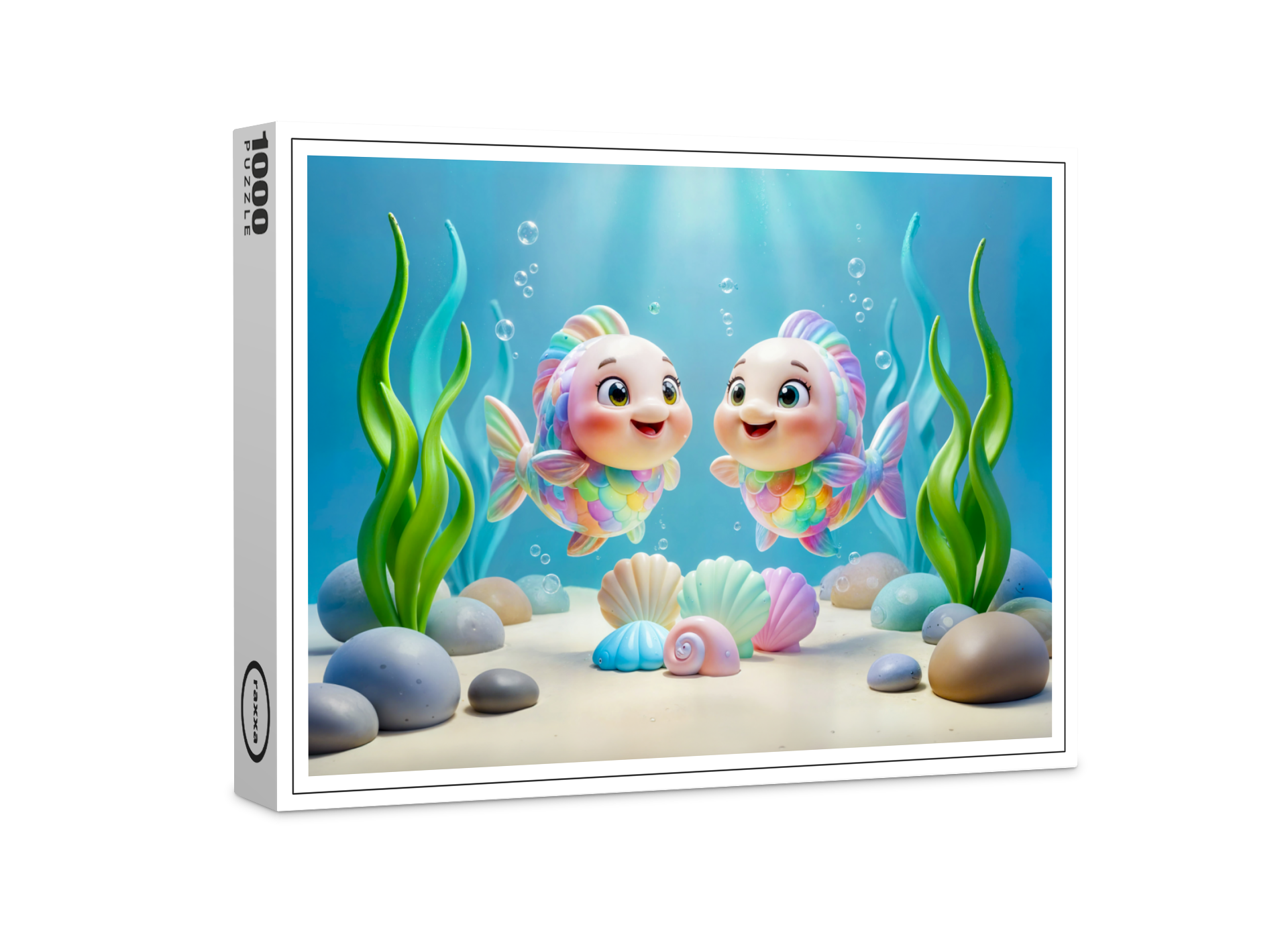 raxxa Premium-Puzzle: Cute 3D Pisces Zodiac Fish