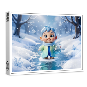 raxxa Premium-Puzzle: Cute 3D Aquarius Zodiac Character