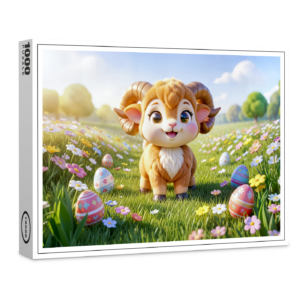 raxxa Premium-Puzzle: Cute 3D Aries Zodiac Ram