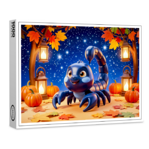 raxxa Premium-Puzzle: Cute 3D Zodiac Scorpion Character