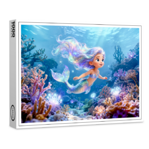 raxxa Premium-Puzzle: Cute 3D Virgo Zodiac Mermaid