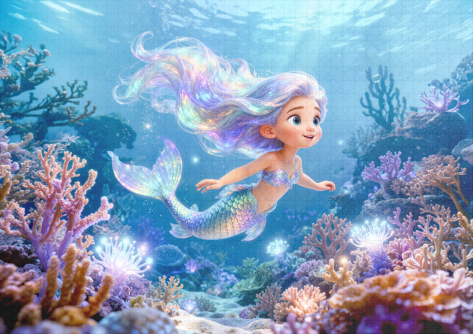 raxxa Premium-Puzzle: Cute 3D Virgo Zodiac Mermaid – Bild 2