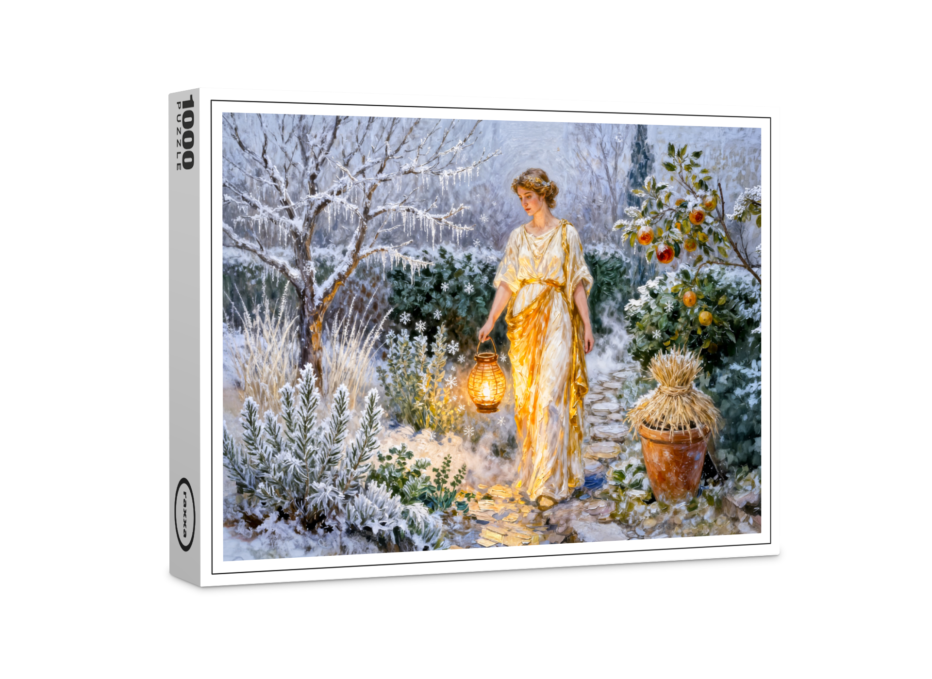 raxxa Premium-Puzzle: Greek Goddess Hestia Winter Garden
