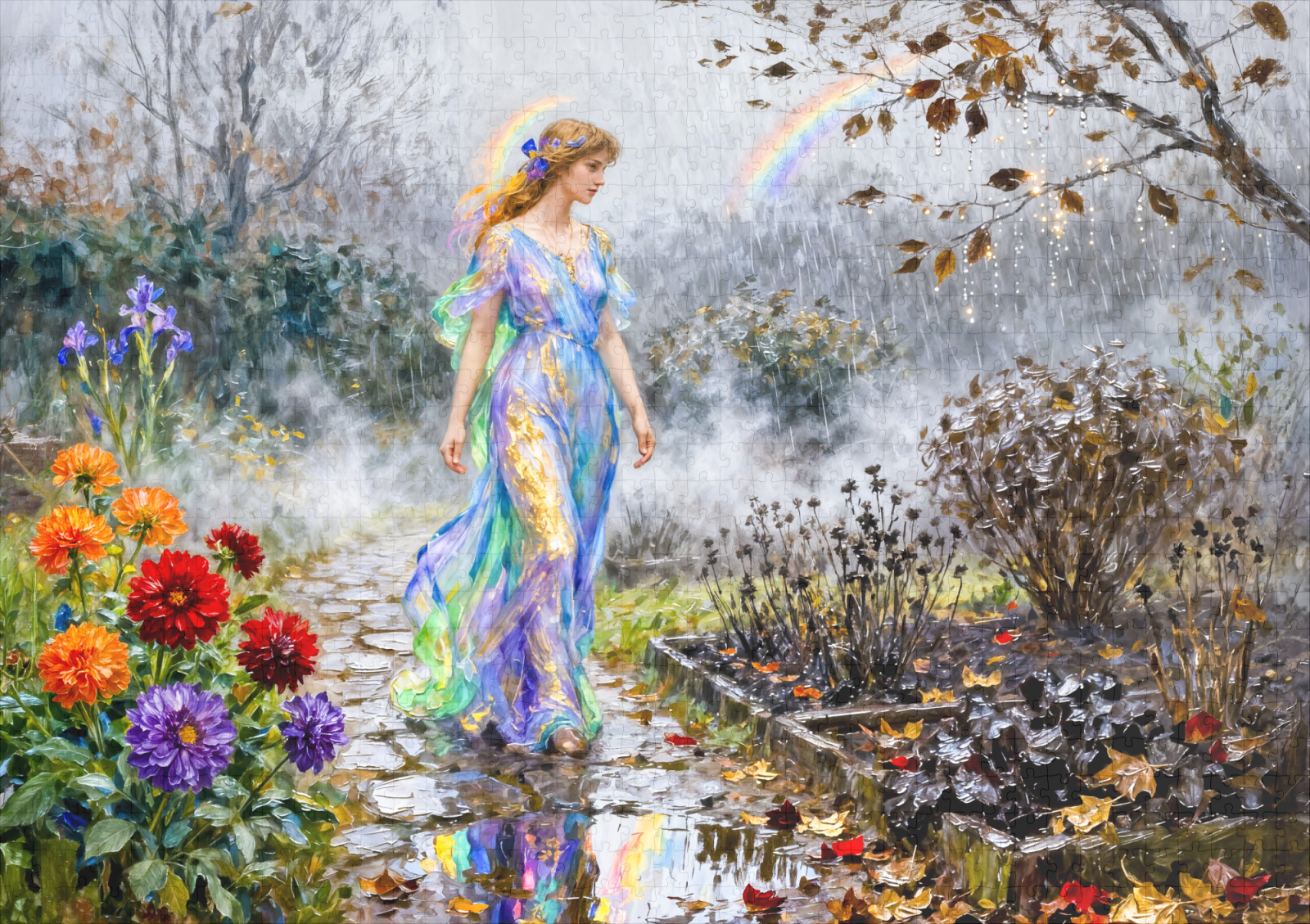 raxxa Premium-Puzzle: Greek Goddess Iris November Rain – Bild 2