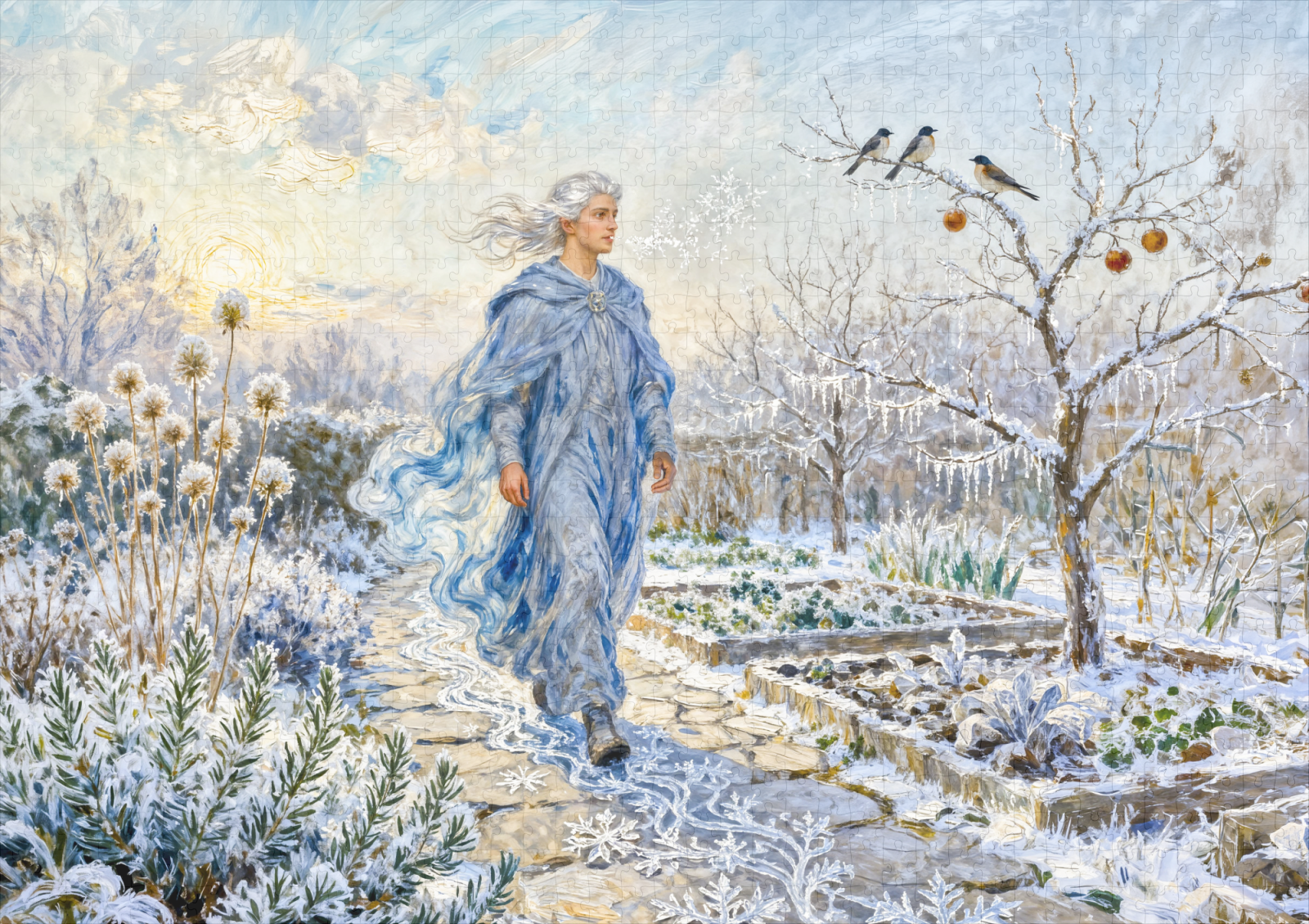 raxxa Premium-Puzzle: Greek God Boreas Winter Garden – Bild 2