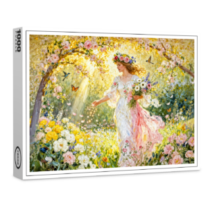 raxxa Premium-Puzzle: Greek Goddess Flores in Garden
