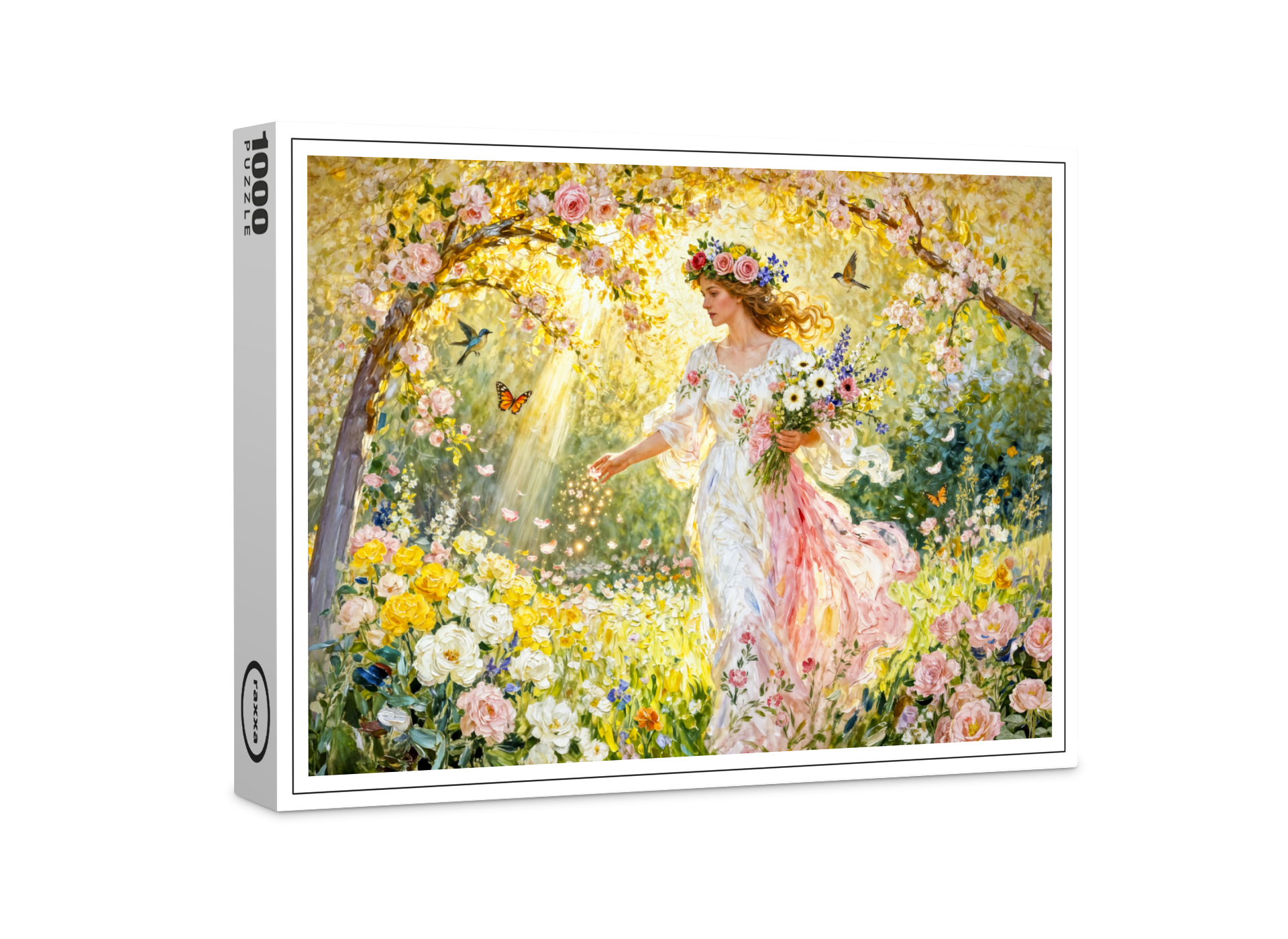 raxxa Premium-Puzzle: Greek Goddess Flores in Garden
