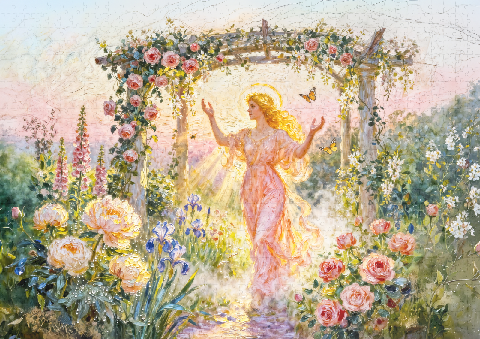 raxxa Premium-Puzzle: Greek Goddess Eos Rose Sunrise – Bild 2