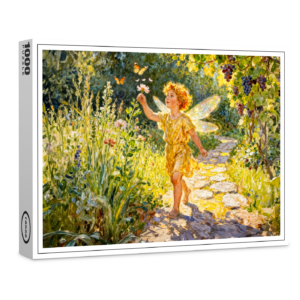 raxxa Premium-Puzzle: Greek God Eros in Garden