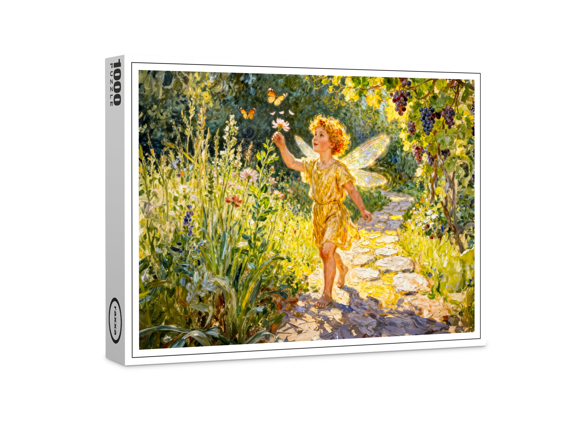 raxxa Premium-Puzzle: Greek God Eros in Garden