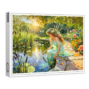 raxxa Premium-Puzzle: Greek Goddess Naiade Garden Pond