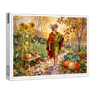 raxxa Premium-Puzzle: Roman God Faunus Autumn Garden