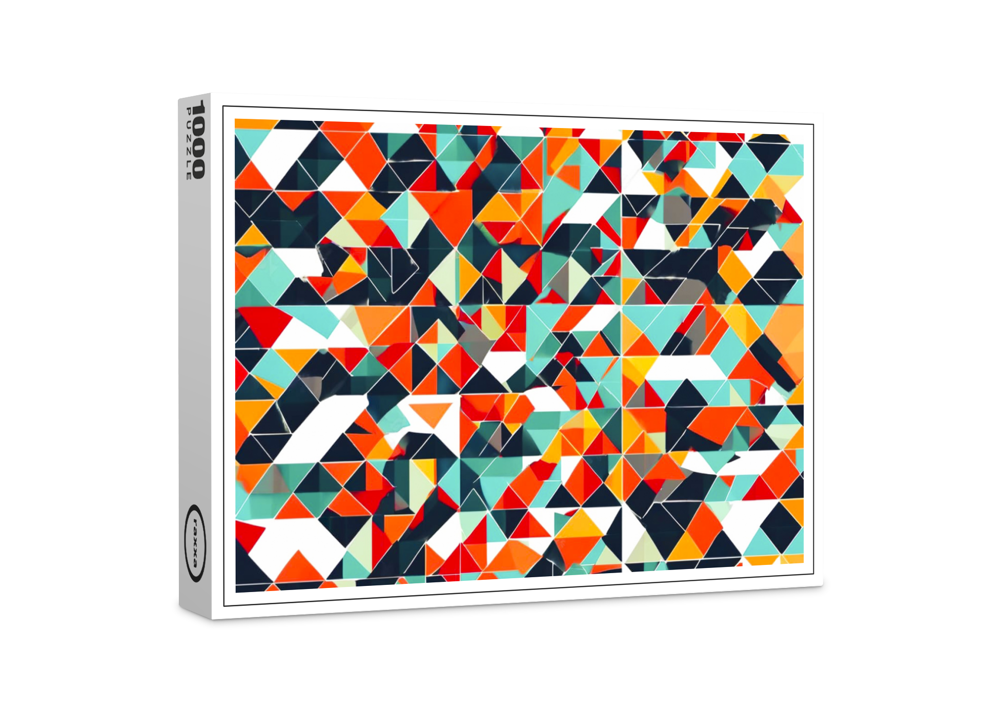 raxxa Premium-Puzzle: Dynamic Abstract Color Rays