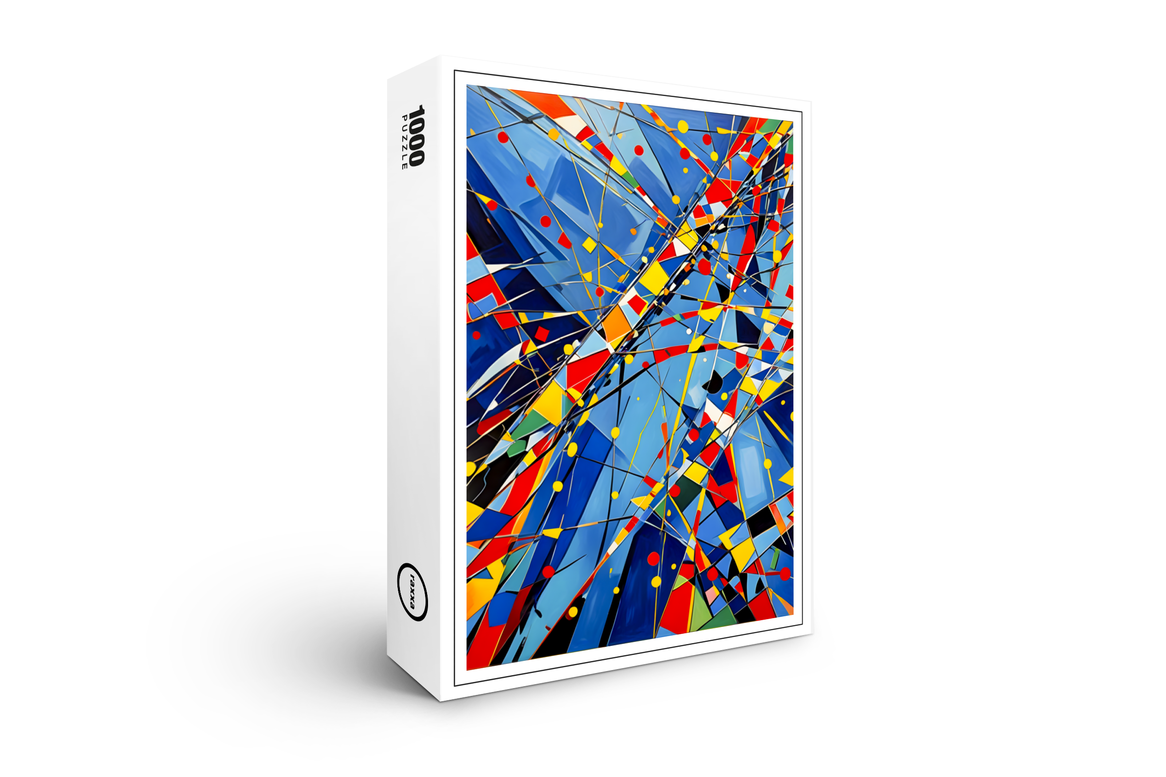 raxxa Premium-Puzzle: Geometric Color Orbit Abstraction