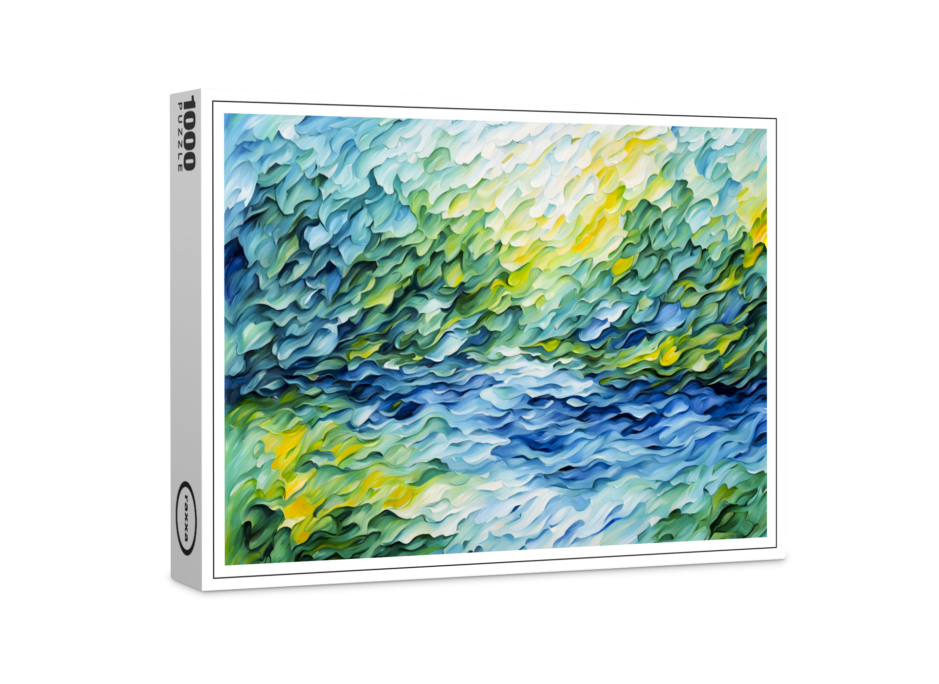 raxxa Premium-Puzzle: Organic Flow Wave Abstraction